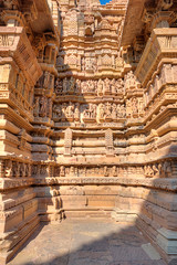 The Vishvanatha Temple is a Hindu temple in Madhya Pradesh, India. It is located among the western group of Khajuraho Monuments, a UNESCO World Heritage site. The temple is dedicated to Shiva