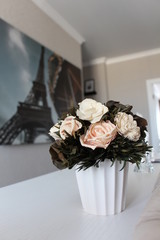 wedding bouquet on the table