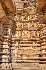 The Vishvanatha Temple is a Hindu temple in Madhya Pradesh, India. It is located among the western group of Khajuraho Monuments, a UNESCO World Heritage site. The temple is dedicated to Shiva