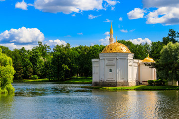 Turkish Bath pavilion in the Catherine Park in Tsarskoye Selo, Pushkin, Russia
