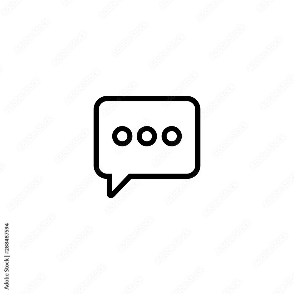 Poster Chat icon vector. symbol for web site Computer and mobile vector.