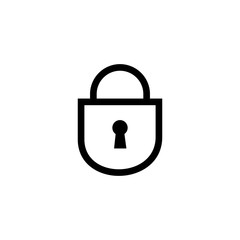 Lock vector icon. Lock symbol