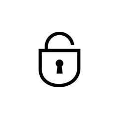 Lock vector icon. Lock symbol
