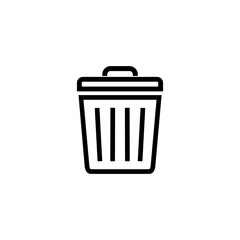 trash icon, delete symbol vector