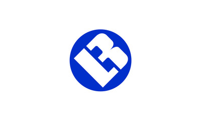 Obraz premium Modern unique creative stylish circular shaped artistic LB BL L B initial based letter icon logo.L B LB Initial logo letter with minimalist concept. LB Initial logo template vector