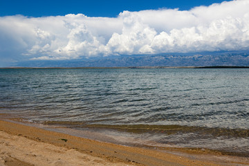 Clouds over Velebit mountain, sen from Nin, Croatia © Goran