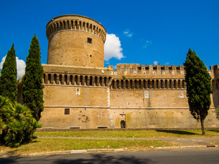 Fototapeta na wymiar Castle of Julius II, Ostia Antica, Rome, Italy