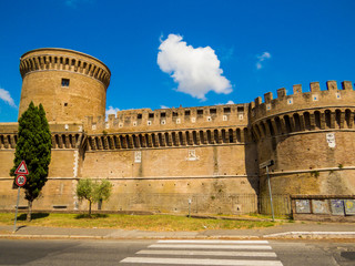 Fototapeta premium Castle of Julius II, Ostia Antica, Rome, Italy