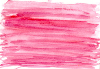 hand painted watercolor pink red background