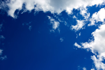 Fototapeta na wymiar Big clouds and blue sky background . Nature background.