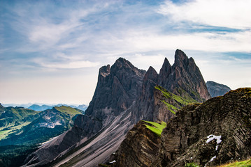 Odle Group in the Puez-Odle Natural Park.