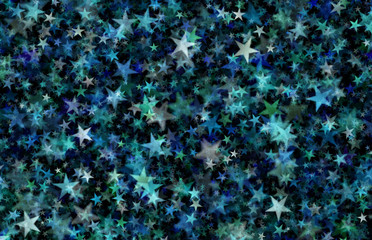 many colored stars