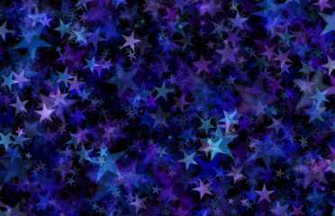 many colored stars