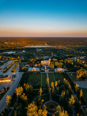 Castle of Princess of Oldenburg. Ramon, Voronezh region, Russia, aerial view