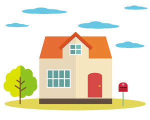 住宅 家 イラスト 一軒家 マイホーム 販売 手 お金 Architecture Wall Mural Architectu Nisi