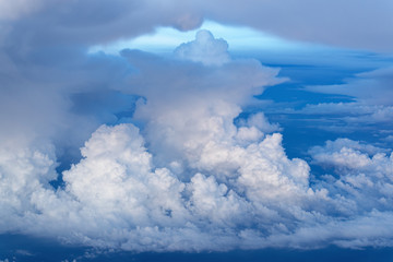 Amazing cloud formation in the blue sky