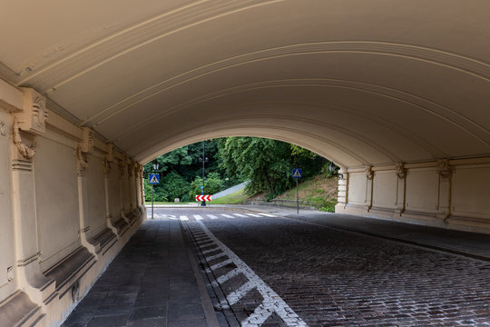 Karowa Street Under Markiewicz Viaduct in Warsaw