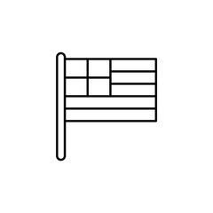 Greece country flag outline, vector, icon icon illustration isolated vector sign