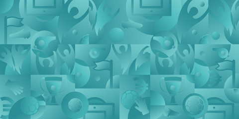 Soccer green background, vector illustration