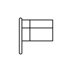 Denmark country flag outline, vector, icon icon illustration isolated vector sig