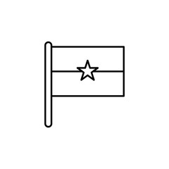Burkina Faso country flag outline, vector, icon icon illustration isolated vecto