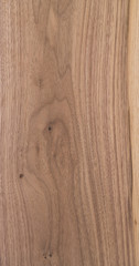 Texture of black walnut solid board untreated