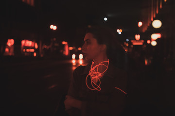 Frau in der Nacht
