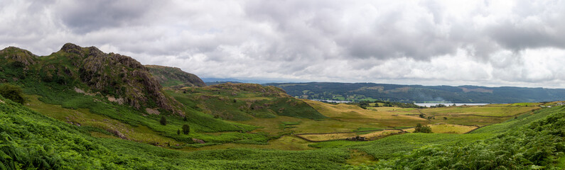 Fototapeta na wymiar Lake District mountain scape