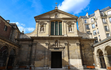 Fototapeta na wymiar Church Saint-Joseph-des-Carmes - Roman Catholic church located at rue de Vaugirard in Paris, France.