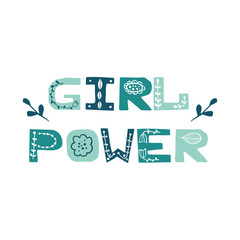 Girl Power. Vector print design