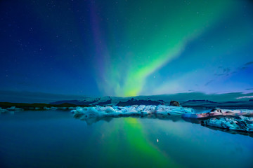Fototapeta na wymiar Northern Lights In Iceland