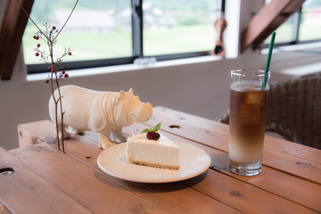 カフェの窓際
