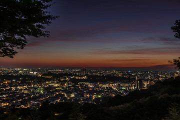 Obraz premium 金沢・卯辰山から見る夜景
