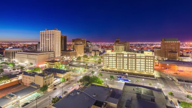 El Paso, Texas, USA Downtown Skyline