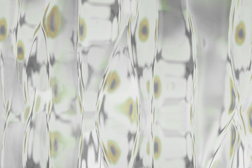 Neutral rippled glass background.