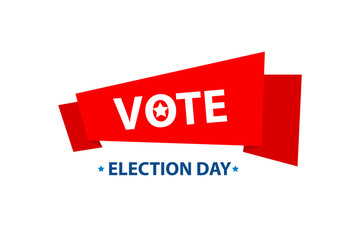 2020 Vote in USA american president banner
