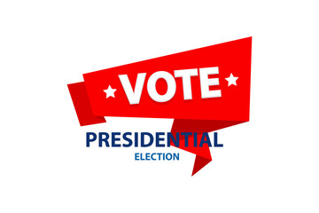 2020 Vote in USA american president banner