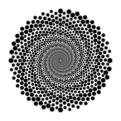 Design spiral dots backdrop
