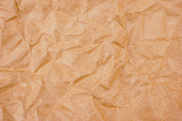 Obraz premium background old brown crumpled paper texture