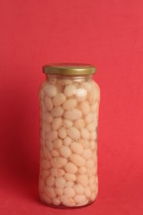 jar of dried dried beans