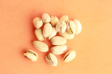 pistachios in colorful background