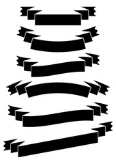 ribbon banner icon,flat design