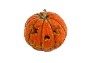Halloween pumpkin isolated on white background
