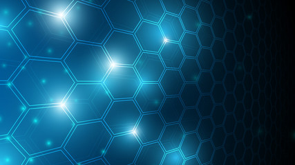 blue abstract hexagon net technology background,futuristic hexagon tech background,cyberspace technology background,3d innovative background