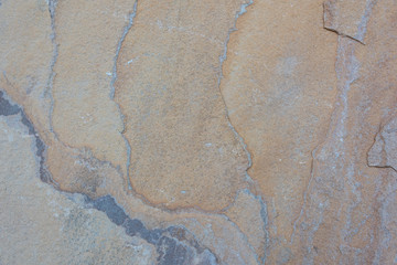Beautiful old colored rock cross section detail texture stripe closeup