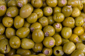 olives seasoned in sauce, traditional from Almagro