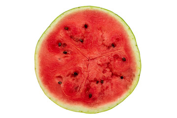 Sliced ripe watermelon on a white background. Isolate