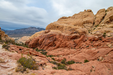 The Red Rock Canyon National Conservation Area near Las Vegas