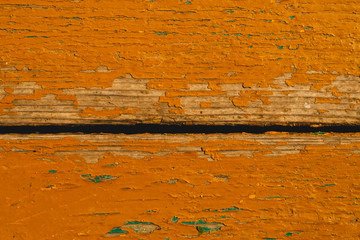 Obraz premium Shabby painted wood texture. colored wooden background with peeling paint