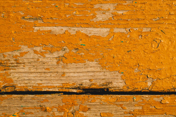 Obraz premium Shabby painted wood texture. colored wooden background with peeling paint